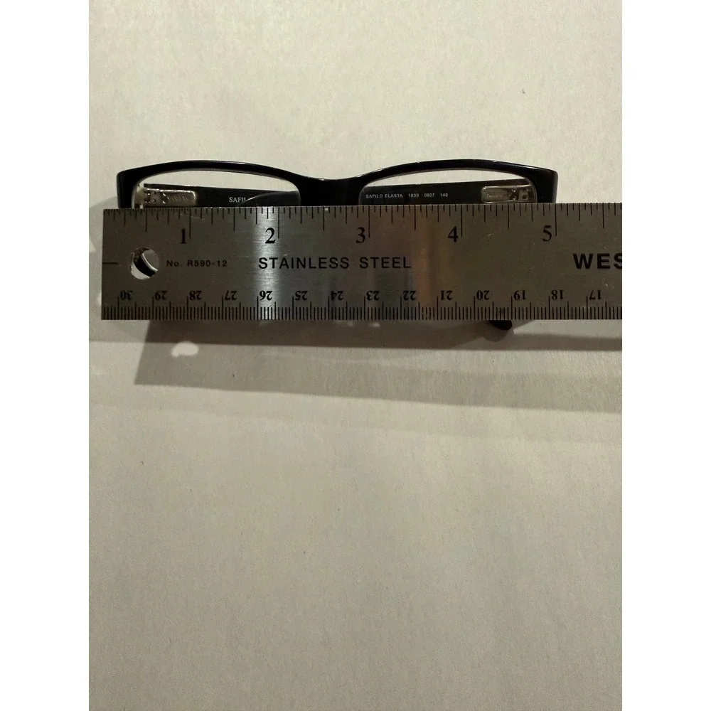 Safilo ELASTA 1639 0807 140 Black Rim Eye Glasses Frames Only